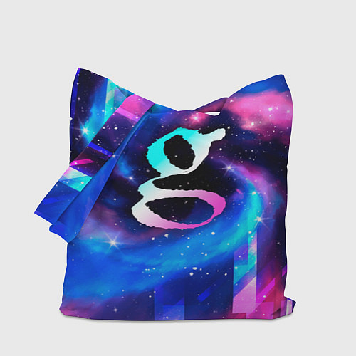 Сумка-шоппер Garbage неоновый космос / 3D-принт – фото 1