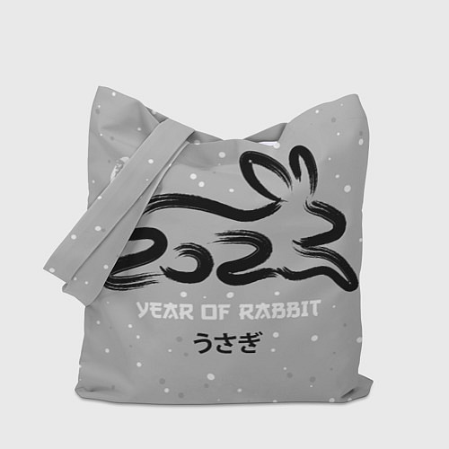 Сумка-шоппер Черный водяной кролик 2023 / 3D-принт – фото 1