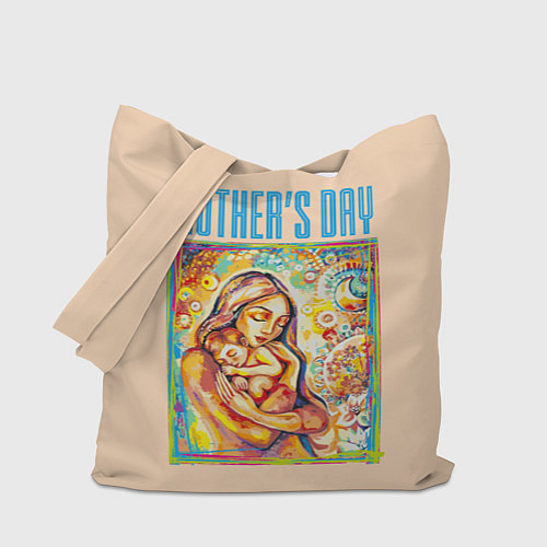 Сумка-шоппер Mothers Day - дитя с матерью / 3D-принт – фото 1