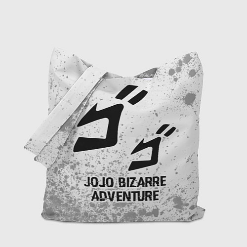 Сумка-шоппер JoJo Bizarre Adventure glitch на светлом фоне / 3D-принт – фото 1