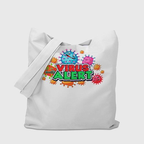 Сумка-шоппер Предупреждение о вирусе / 3D-принт – фото 1