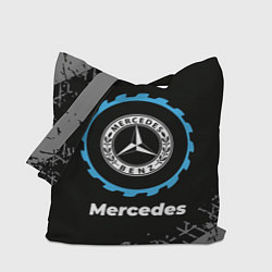 Сумка-шоппер Mercedes в стиле Top Gear со следами шин на фоне