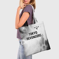 Сумка-шопер Tokyo Revengers glitch на светлом фоне: символ све, цвет: 3D-принт — фото 2