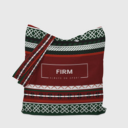 Сумка-шоппер FIRM как красный свитер из 90х