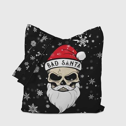 Сумка-шоппер Christmas Bad Santa / 3D-принт – фото 1
