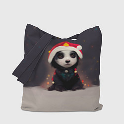 Сумка-шоппер Пёсель - панда в колпаке