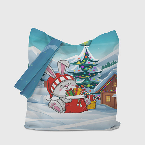 Сумка-шоппер Зайка - Новый год 2023 / 3D-принт – фото 1