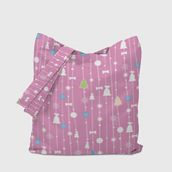 Сумка-шоппер Розовый новый год