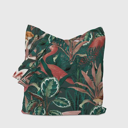 Сумка-шоппер Фламинго паттерн / 3D-принт – фото 1