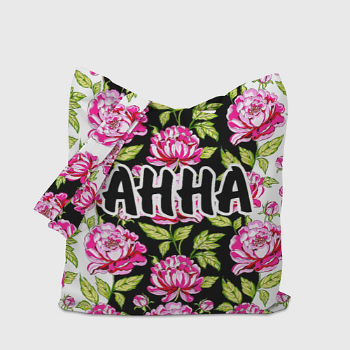 Сумка-шоппер Анна в цветах / 3D-принт – фото 1