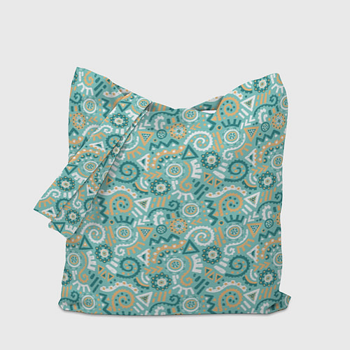 Сумка-шоппер Узор этнический гранж / 3D-принт – фото 1