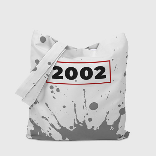 Сумка-шоппер 2002 - в красной рамке на светлом / 3D-принт – фото 1
