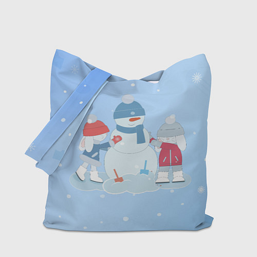 Сумка-шоппер Самый лучший снеговик / 3D-принт – фото 1