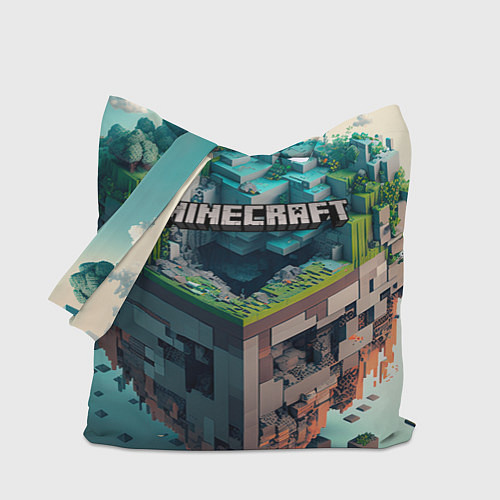Сумка-шоппер Блоки Майнкрафт / 3D-принт – фото 1