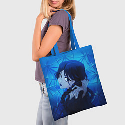 Сумка-шопер Вещь и Уэнсдэй, цвет: 3D-принт — фото 2