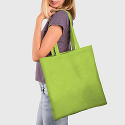 Сумка-шопер Текстурированный ярко зеленый салатовый, цвет: 3D-принт — фото 2