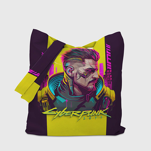 Сумка-шоппер Киберпанк 2077 Арт / 3D-принт – фото 1