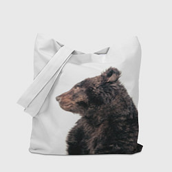 Сумка-шоппер Медведь в профиль