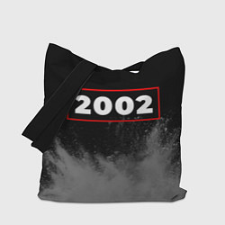 Сумка-шопер 2002 - в красной рамке на темном, цвет: 3D-принт