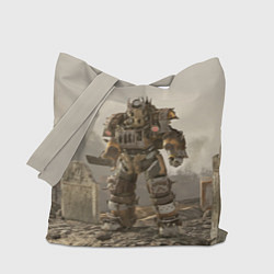 Сумка-шоппер Bone raider power armor skin in fallout