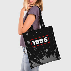 Сумка-шопер 1996 - в красной рамке на темном, цвет: 3D-принт — фото 2