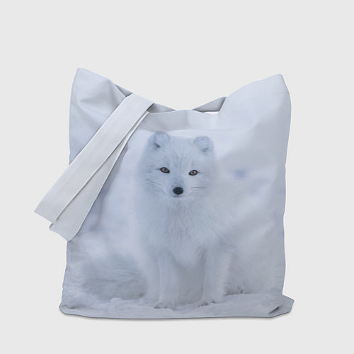 Сумка-шоппер Белоснежный Песец / 3D-принт – фото 1