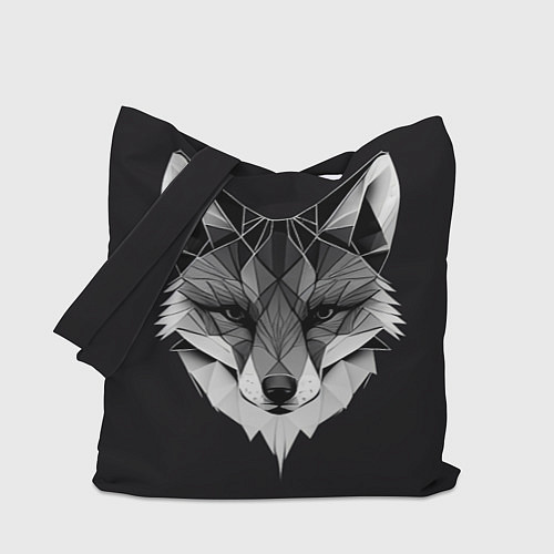 Сумка-шоппер Lowpoly fox / 3D-принт – фото 1