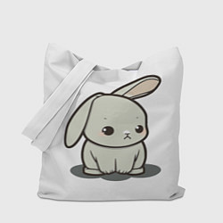 Сумка-шопер Грустный зайчик, цвет: 3D-принт