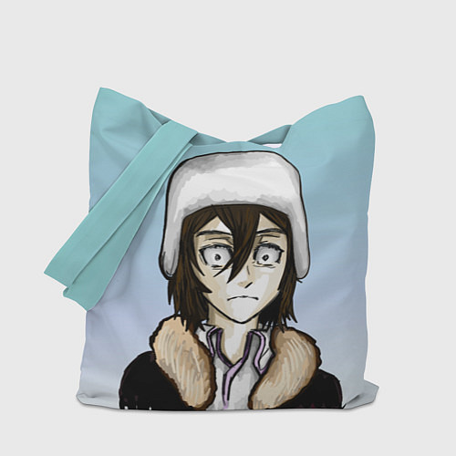 Сумка-шоппер Достоевский в шапке / 3D-принт – фото 1