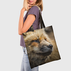 Сумка-шопер Мудрый лис, цвет: 3D-принт — фото 2