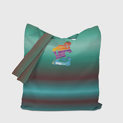 Сумка-шопер Диджей в градиенте, цвет: 3D-принт