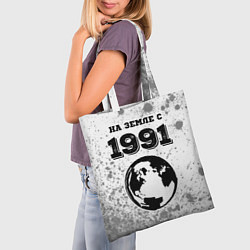Сумка-шопер На Земле с 1991: краска на светлом, цвет: 3D-принт — фото 2
