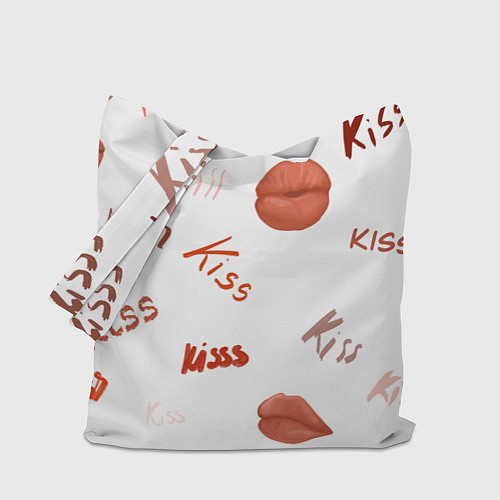 Сумка-шоппер Поцелуйчики / 3D-принт – фото 1