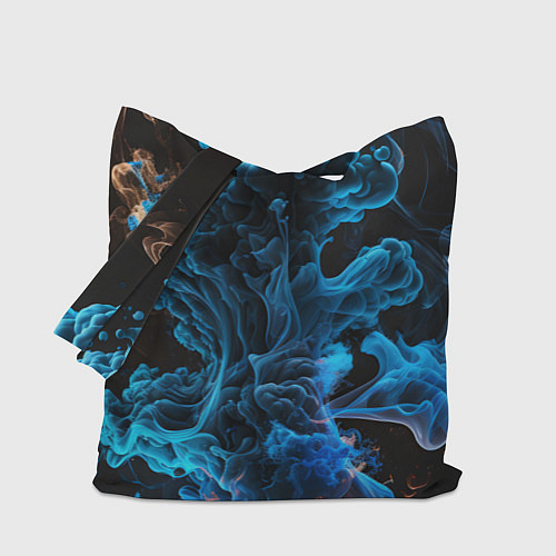 Сумка-шоппер Клубы голубого дыма / 3D-принт – фото 1