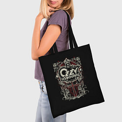 Сумка-шопер Ozzy Osbourne logo, цвет: 3D-принт — фото 2