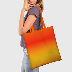 Сумка-шопер Переливы оранжевого, цвет: 3D-принт — фото 2