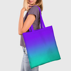 Сумка-шопер Синие оттенки, цвет: 3D-принт — фото 2