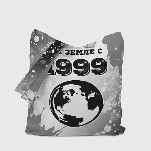 Сумка-шоппер На Земле с 1999: краска / 3D-принт – фото 1