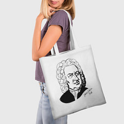 Сумка-шопер Johann Sebastian Bach, цвет: 3D-принт — фото 2