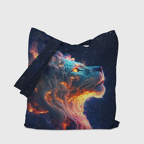 Сумка-шоппер Космический звёздный лев / 3D-принт – фото 1