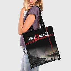 Сумка-шопер Left 4 dead ночной город, цвет: 3D-принт — фото 2