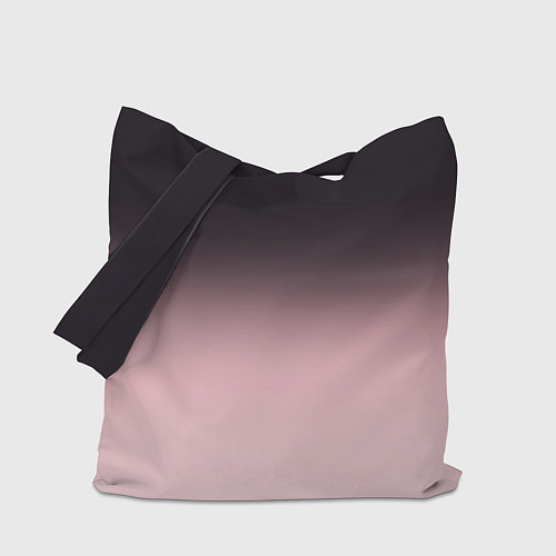 Сумка-шоппер Градиент: от черного к розовому / 3D-принт – фото 1