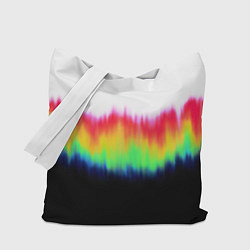 Сумка-шопер Северное сияние - тай-дай, цвет: 3D-принт