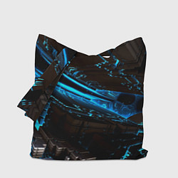 Сумка-шоппер Digital space abstraction