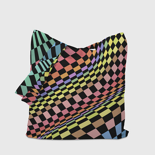 Сумка-шоппер Colorful avant-garde chess pattern - fashion / 3D-принт – фото 1