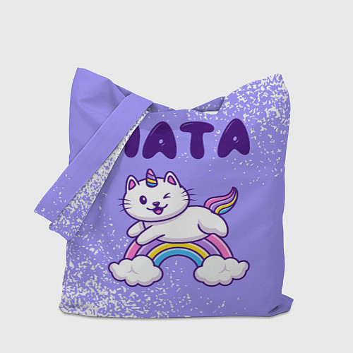 Сумка-шоппер Ната кошка единорожка / 3D-принт – фото 1