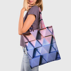 Сумка-шопер Triangle gradient, цвет: 3D-принт — фото 2