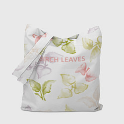 Сумка-шопер Birch leaves, цвет: 3D-принт
