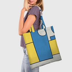 Сумка-шопер Абстракция в стиле модерн, цвет: 3D-принт — фото 2