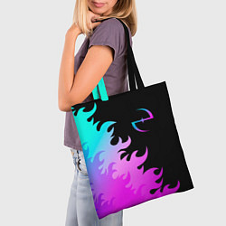 Сумка-шопер Evanescence неоновый огонь, цвет: 3D-принт — фото 2